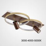 Потолочный светильник DIDRIKA L65 Dark Brown Трехцветный свет ImperiumLoft 223844-23