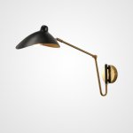 Настенный светильник HILDBORG L65 Brass Black Matt ImperiumLoft 224062-23
