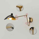 Настенный светильник HILDBORG L83 Black Matt ImperiumLoft 224064-23