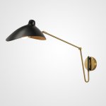 Настенный светильник HILDBORG L83 Brass Black Matt ImperiumLoft 224065-23