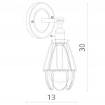 Светильник бра лофт Divinare 2247/03 AP-1 CORSETTO