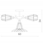 Светильник потолочный Divinare 2247/03 PL-6 CORSETTO