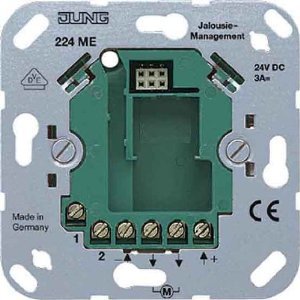 JUNG механизм универсальная вставка управления двигателем на 24V (224ME) JUNG механизм универсальная вставка управления двигателем на 24V (224ME)