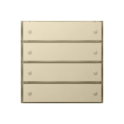 Gira F100 Крем глянц Настенный сверхплоский радиопередатчик 4-канальный (G2254111)