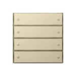 Gira F100 Крем глянц Настенный сверхплоский радиопередатчик 4-канальный (G2254111)