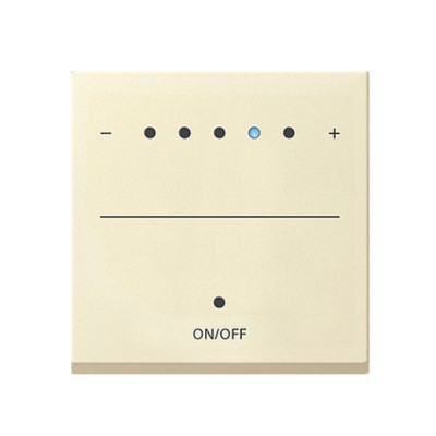 Gira S-55 Крем глянц Накладка светорегулятора сенсорного с индикацией (G226001)