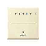 Gira S-55 Крем глянц Накладка светорегулятора сенсорного с индикацией (G226001)