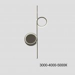 Настенный светильник DONATA B H60 Black Трехцветный свет ImperiumLoft 226335-23
