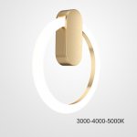Настенный светильник GINA WALL D40 Brass Трехцветный свет ImperiumLoft 226398-23