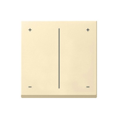 Gira S-55 Крем глянц Накладка светорегулятора 2-х канального нажимного (G226401)