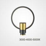 Настенный светильник DAGVEIG С Black Трехцветный свет ImperiumLoft 226433-23