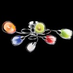 Люстра цветная Eurosvet 2266/6 хром