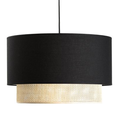 Подвесной светильник Ottar Wicker Black lampshade ImperiumLoft 227159-23