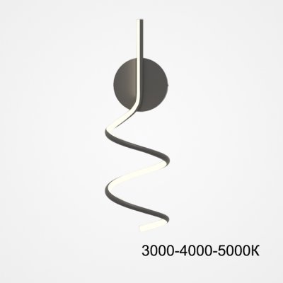 Настенный светильник DAMARIS WALL H50 Black Трехцветный свет ImperiumLoft 227277-23 Настенный светильник DAMARIS WALL H50 Black Трехцветный свет ImperiumLoft 227277-23