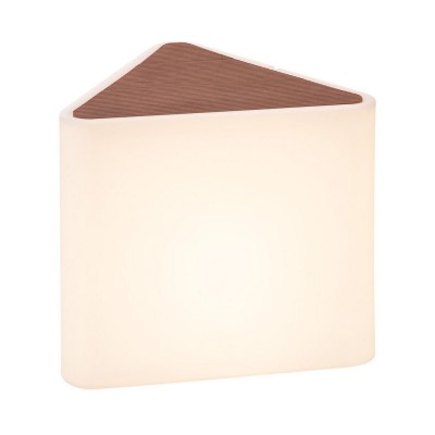 SLV 227550 Garden Games Au?enleuchte, weiss, dreieckig, mit Kunst- holzabdeckung, E27 SLV 227550 Garden Games Au?enleuchte, weiss, dreieckig, mit Kunst- holzabdeckung, E27