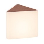 SLV 227550 Garden Games Au?enleuchte, weiss, dreieckig, mit Kunst- holzabdeckung, E27