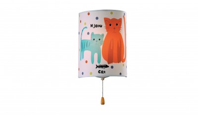 

Светильник бра кошки Odeon Light 2279/1W белый Cats, 2279/1W