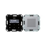 Gira S-55 Алюминий Радиоприемник скрытого монтажа с функцией RDS (G228026)