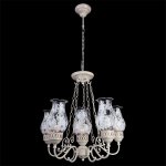 Люстра Eurosvet 22804/5+1 белый с золотом