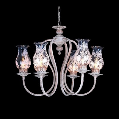 Люстра Eurosvet 22825/6 белый с золотом