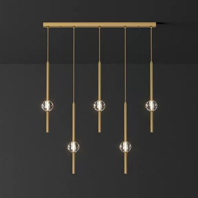 Подвесной светильник SOCRATES COMBO L80 Brass ImperiumLoft 228320-23