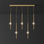 Подвесной светильник SOCRATES COMBO L80 Brass ImperiumLoft 228320-23