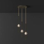 Подвесной светильник SOCRATES COMBO D30 L3 Black ImperiumLoft 228324-23