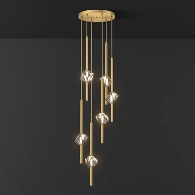 Подвесной светильник SOCRATES B COMBO L6 Brass ImperiumLoft 228332-23