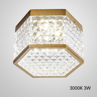 Накладной светодиодный светильник PARTY Brass 3000К 3W ImperiumLoft 228638-23