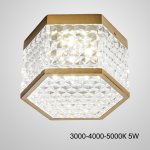 Накладной светодиодный светильник PARTY Brass Трехцветный свет 5W ImperiumLoft 228642-23