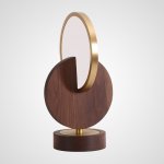 Настольная лампа GLATT WOOD TAB Dark brown ImperiumLoft 228701-23