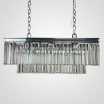 Люстра RH 1920S ODEON CLEAR GLASS FRINGE chrome ImperiumLoft 228792-22