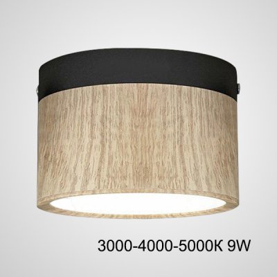 Точечный светильник FOG WOOD D11 Black Трехцветный свет 9W ImperiumLoft 228816-26