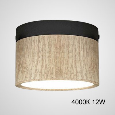 Точечный светильник FOG WOOD D11 Black 4000К 12W ImperiumLoft 228818-26