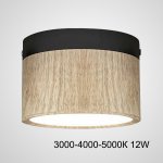 Точечный светильник FOG WOOD D11 Black Трехцветный свет 12W ImperiumLoft 228819-26
