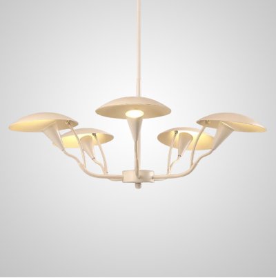 Люстра на штанге SHELT D83 White ImperiumLoft 228869-26