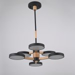 Подвесная люстра TURNA DBL L6 Black ImperiumLoft 229084-26