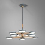 Подвесная люстра TURNA DBL L10 Gray ImperiumLoft 229088-26