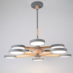 Подвесная люстра TURNA DBL L10 Gray ImperiumLoft 229088-26