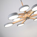 Подвесная люстра TURNA DBL L12 Gray ImperiumLoft 229089-26