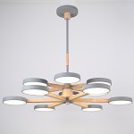 Подвесная люстра TURNA DBL L12 Gray ImperiumLoft 229089-26