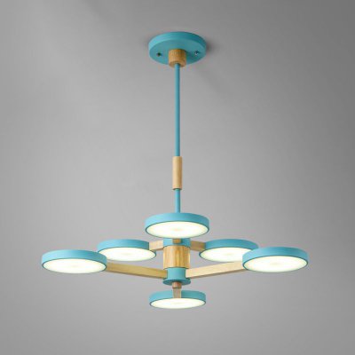 Подвесная люстра TURNA DBL L6 Blue ImperiumLoft 229090-26