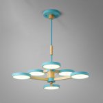 Подвесная люстра TURNA DBL L6 Blue ImperiumLoft 229090-26