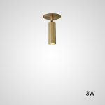 Встроенный потолочный точечный светильник LINO C H16 Brass 3W ImperiumLoft 229171-23