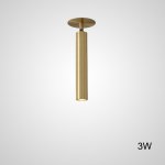 Встроенный потолочный точечный светильник LINO C H26 Brass 3W ImperiumLoft 229172-23