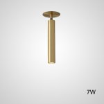 Встроенный потолочный точечный светильник LINO C H26 Brass 7W ImperiumLoft 229178-23
