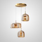 Подвесной светильник NALLE TRIO D40 Amber ImperiumLoft 229258-23