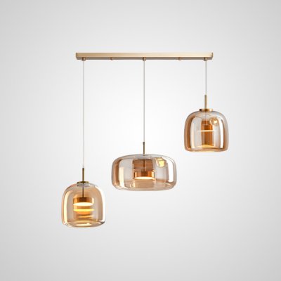 Подвесной светильник NALLE TRIO L80 Amber ImperiumLoft 229259-23