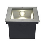 SLV 229383 DASAR LED SQUARE Bodeneinbau- leuchte, asymmetrisch, Edel- stahl 316, 34W, 3000K