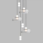 Подвесной светильник ROCCO COMBO B D140 6 подвесов ImperiumLoft 229793-23